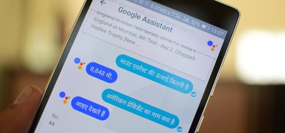 Google Assistant Hindi Mobile