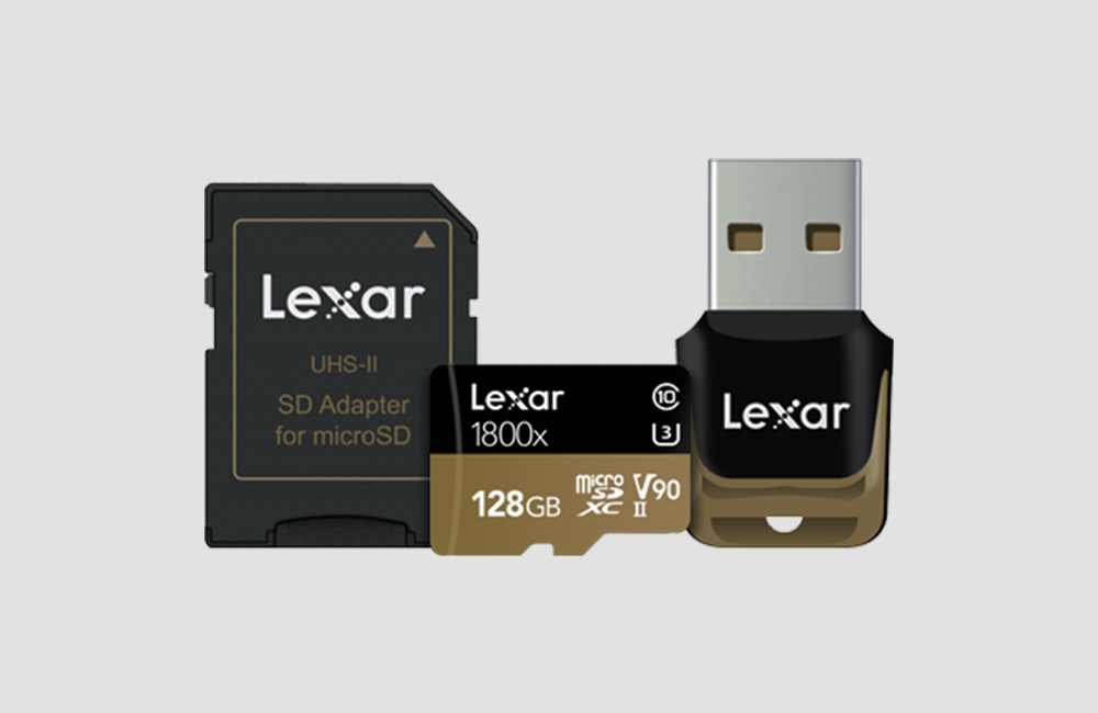 Lexar Professional 1800x micro SDCard for Surface Pro