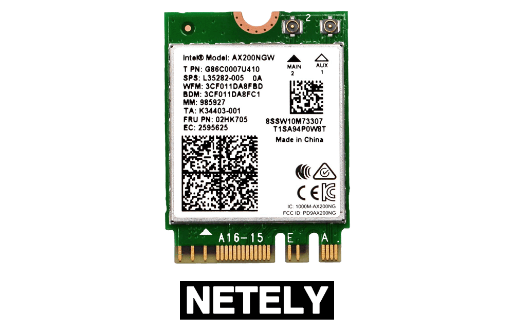 NETELY Wi-Fi 6 AX200 NGW Card