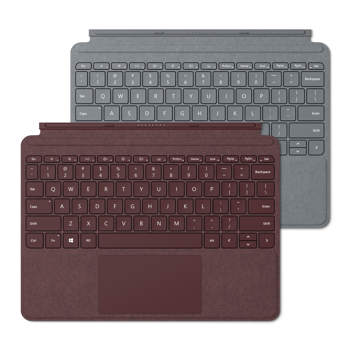 Surface Go 3 Type Cover  Burgundy and Platinum